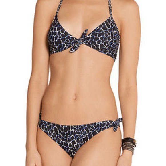 Proenza Schouler Reef Print Tie Front Bikini - Picture 1 of 6